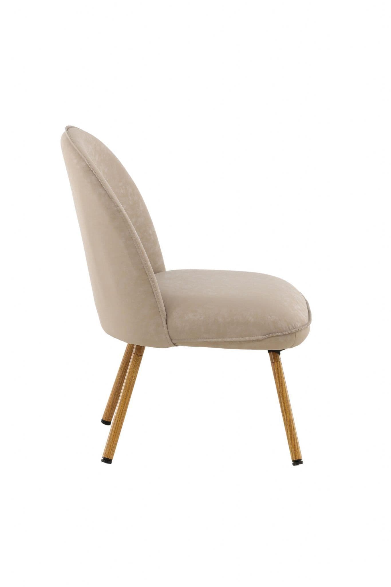 Polar Pu Lounge Chair, Beige - Image 2