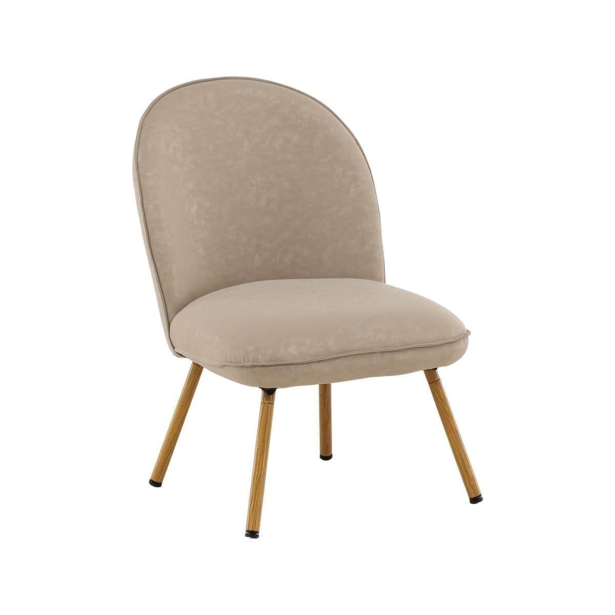 Polar Pu Lounge Chair, Beige