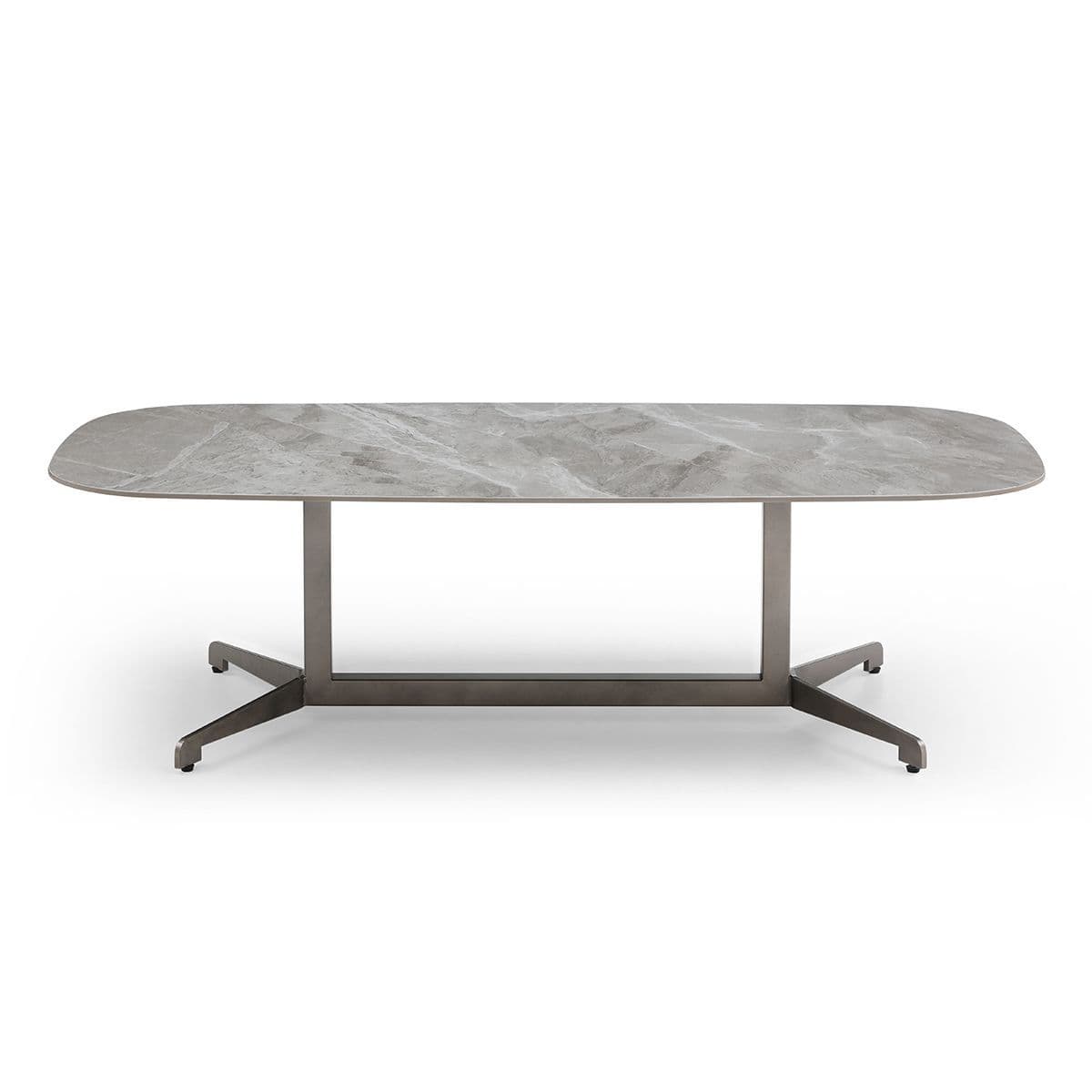 Reed Rounded Rectangular Sintered Stone Coffee Table