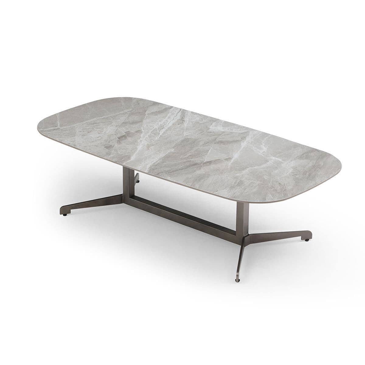 Reed Rounded Rectangular Sintered Stone Coffee Table - Image 3