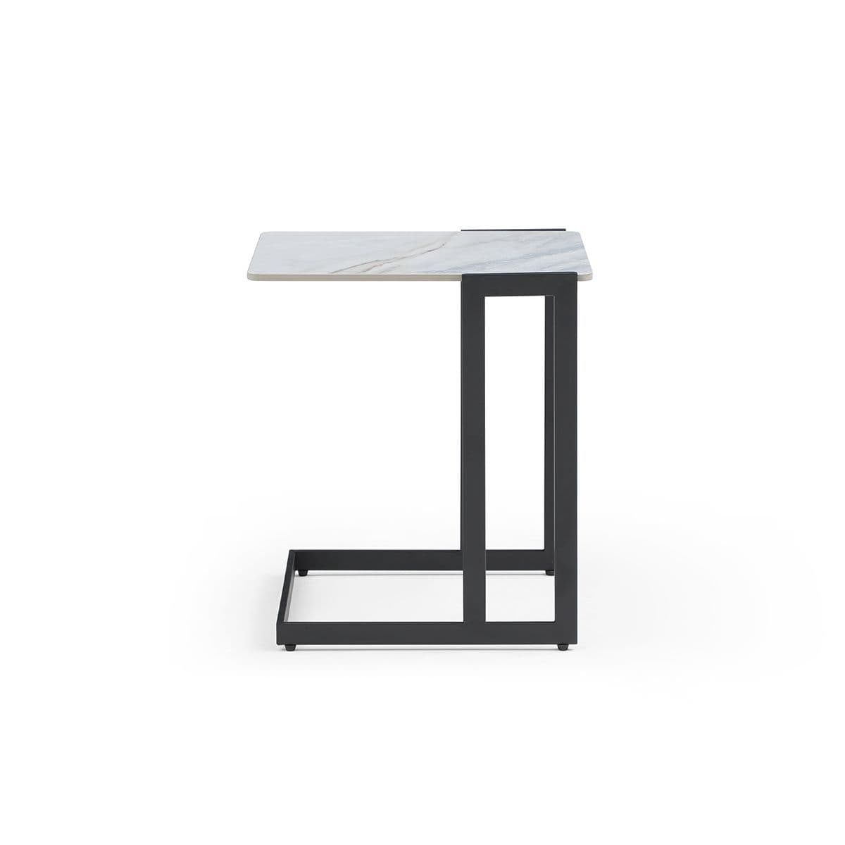 Rita Sintered Stone Side Table, Laptop Stand - Image 2