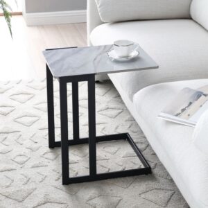 Rita Sintered Stone Side Table, Laptop Stand