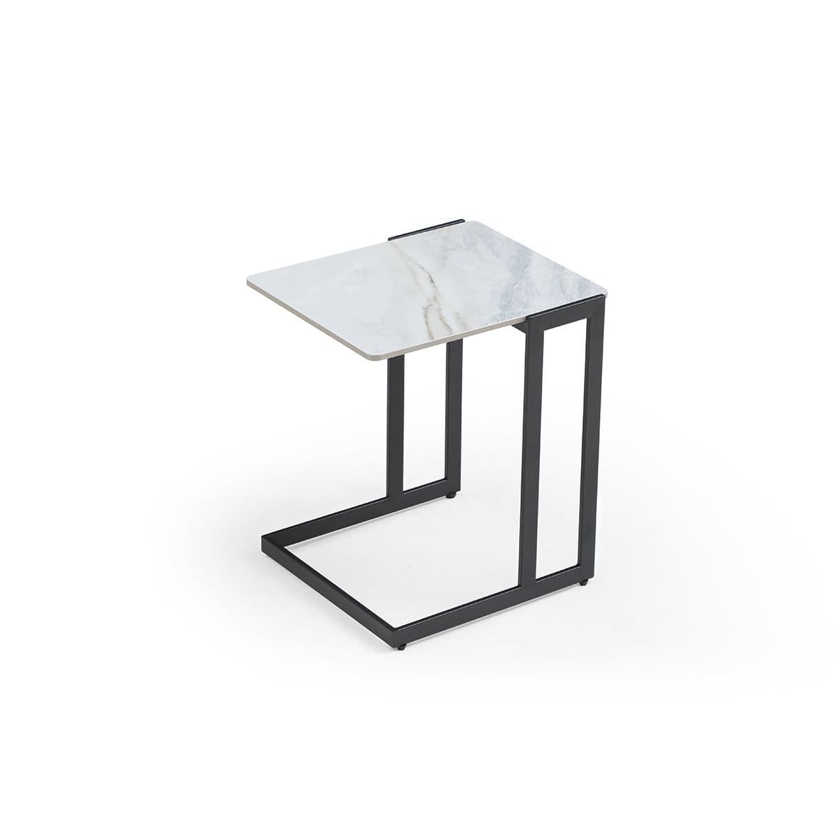 Rita Sintered Stone Side Table, Laptop Stand - Image 3