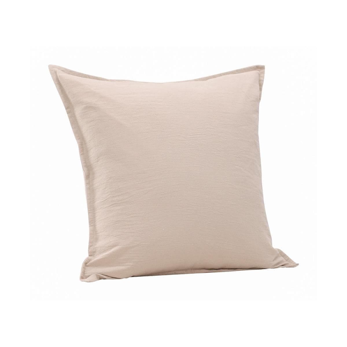 Ronja Cushion Cover Washed Cotton, Brown, 45X45 - Image 3