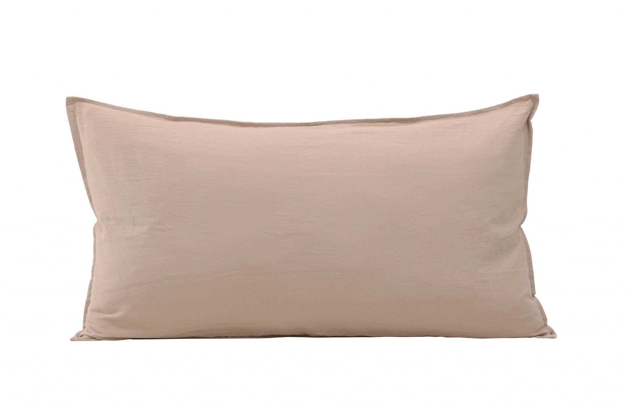Ronja Cushion Cover Washed Cotton, Brown, 45X45 - Image 45