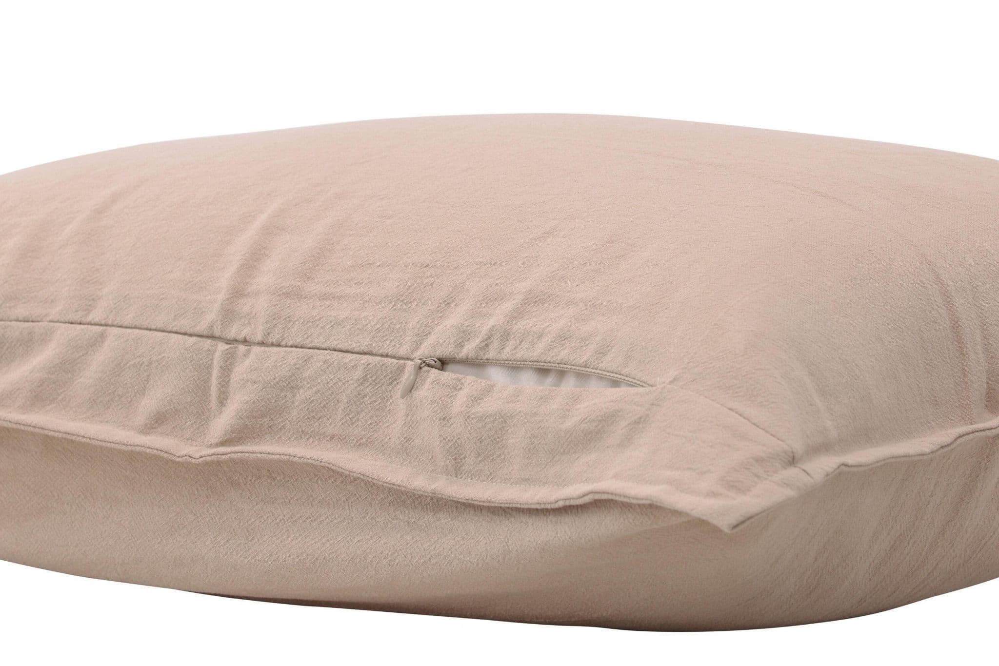 Ronja Cushion Cover Washed Cotton, Brown, 45X45 - Image 46