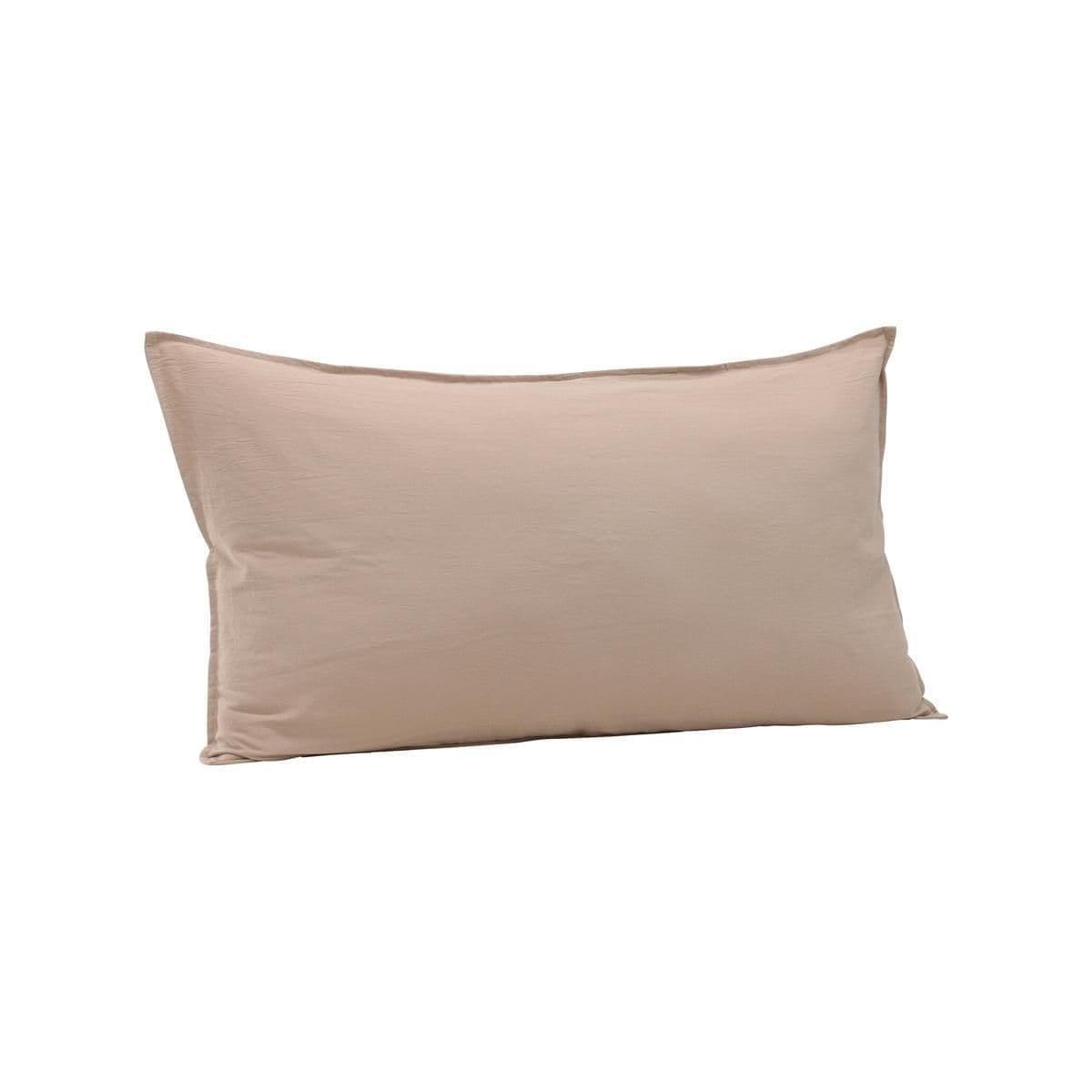Ronja Cushion Cover Washed Cotton, Brown, 45X45 - Image 4