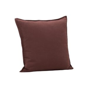 Ronja Cushion Cover Washed Cotton, Brown, 45X45