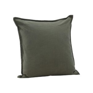 Ronja Cushion Cover Washed Cotton - Green, 45X45