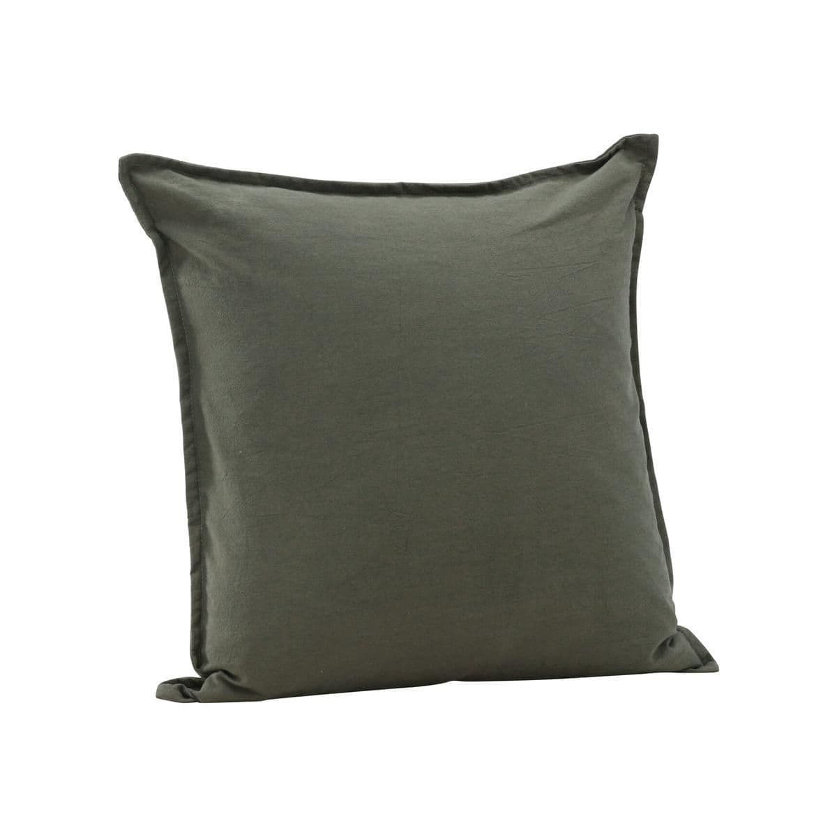 Ronja Cushion Cover Washed Cotton, Brown, 45X45 - Image 13