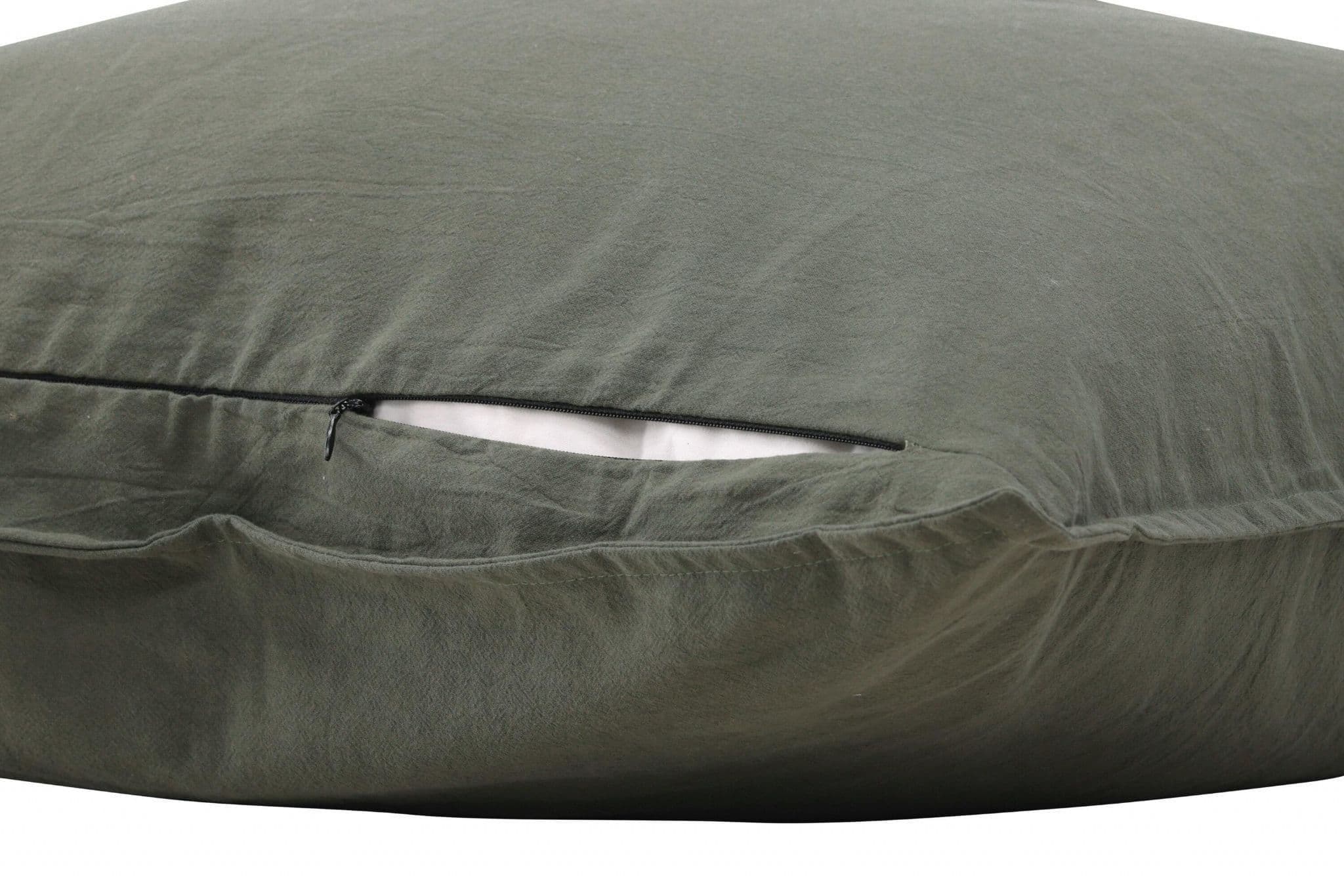 Ronja Cushion Cover Washed Cotton, Brown, 45X45 - Image 100