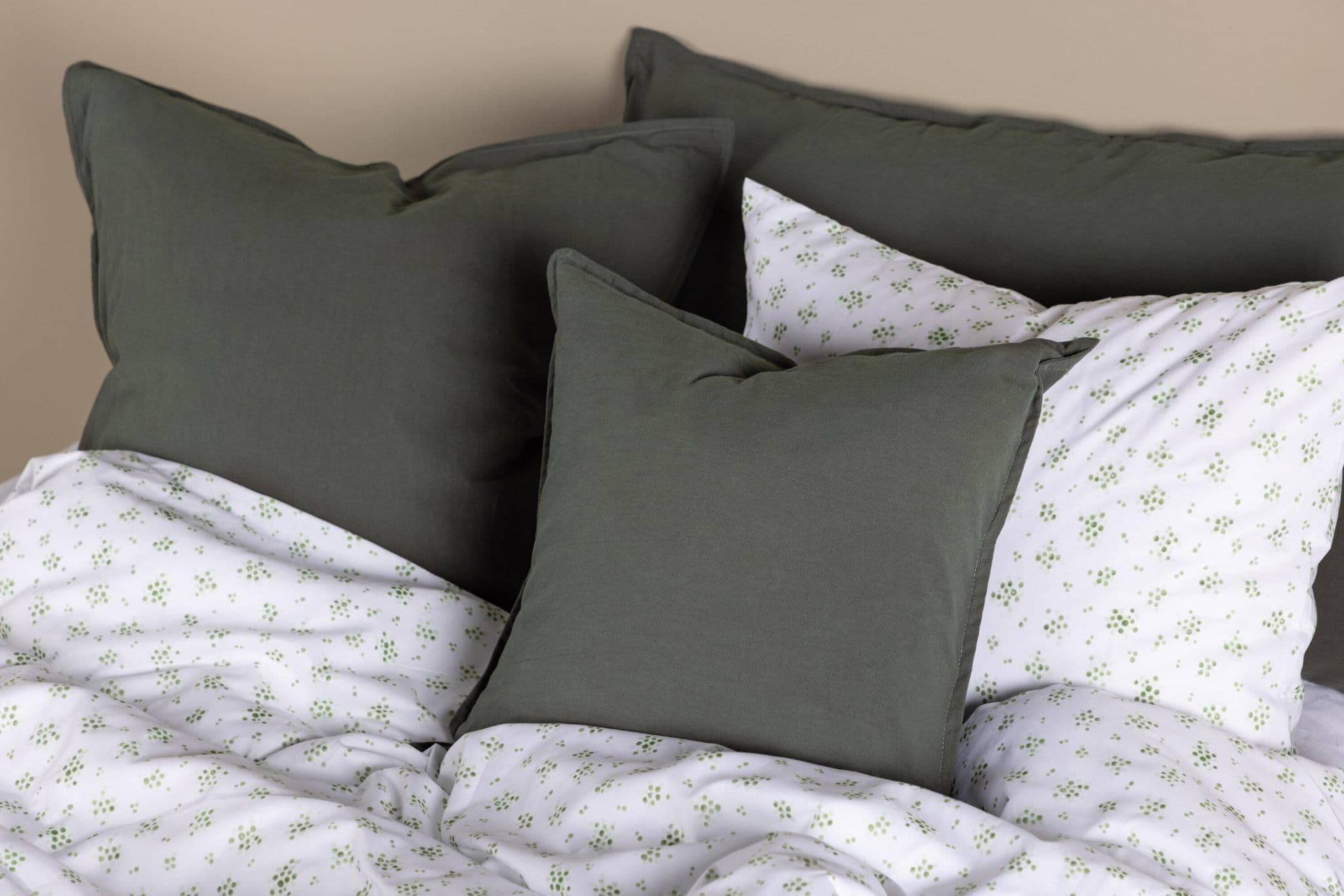 Ronja Cushion Cover Washed Cotton, Brown, 45X45 - Image 101