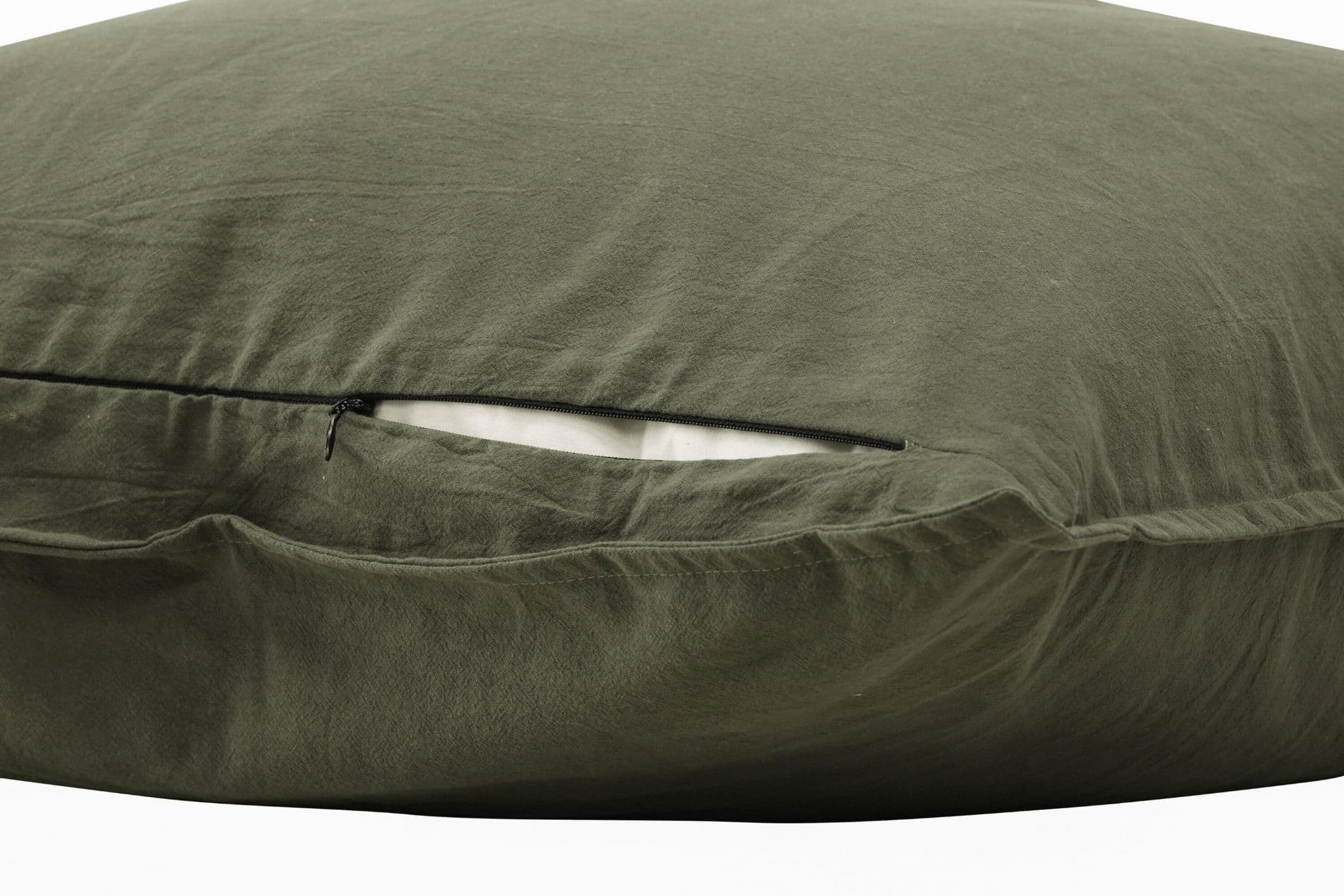 Ronja Cushion Cover Washed Cotton, Brown, 45X45 - Image 105