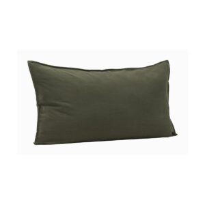 Ronja Cushion Cover Washed Cotton - Green, 90X50