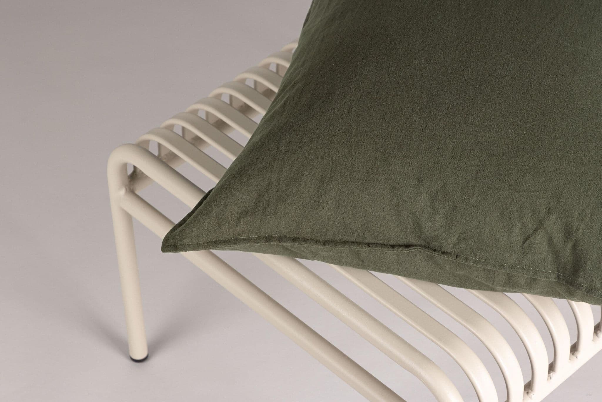 Ronja Cushion Cover Washed Cotton, Brown, 45X45 - Image 111