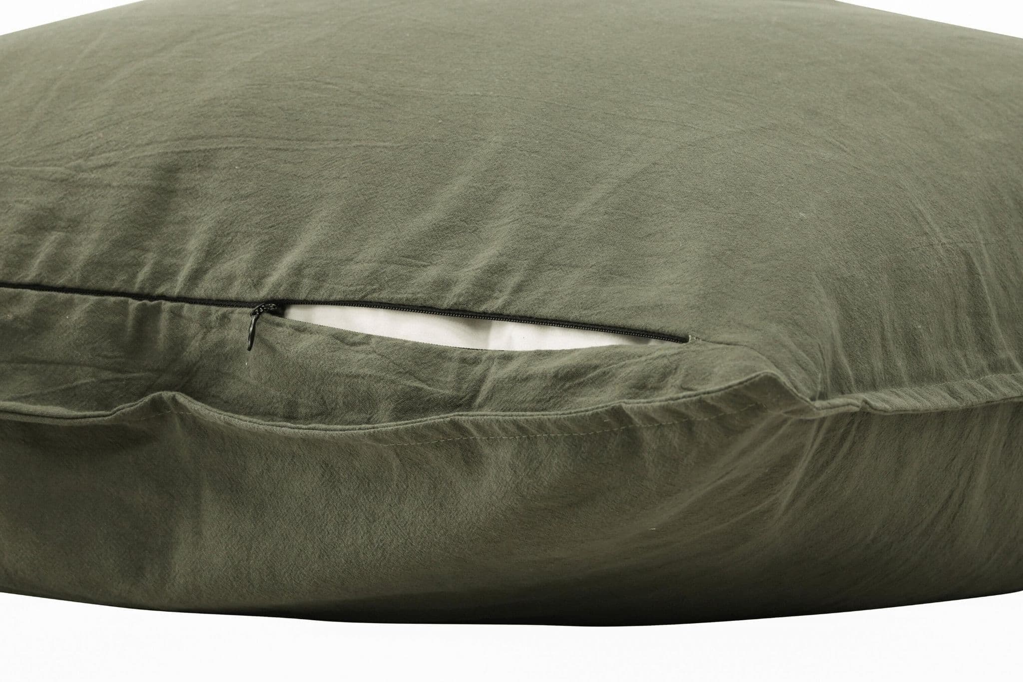 Ronja Cushion Cover Washed Cotton, Brown, 45X45 - Image 112