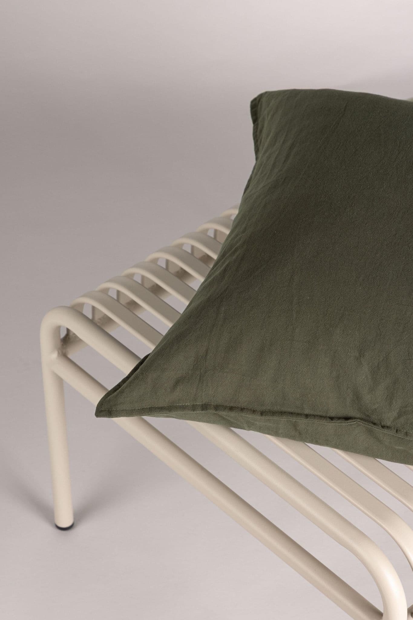 Ronja Cushion Cover Washed Cotton, Brown, 45X45 - Image 114