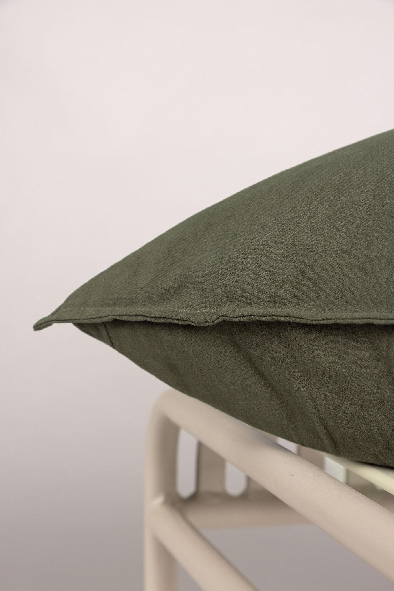 Ronja Cushion Cover Washed Cotton, Brown, 45X45 - Image 115