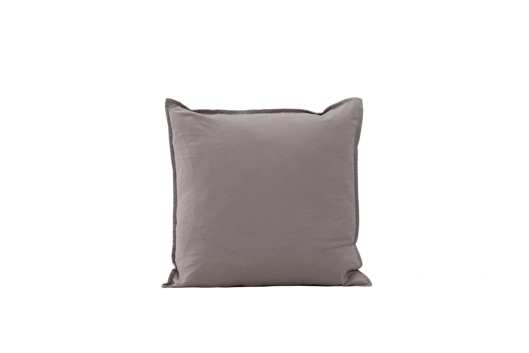 Ronja Cushion Cover Washed Cotton, Brown, 45X45 - Image 116