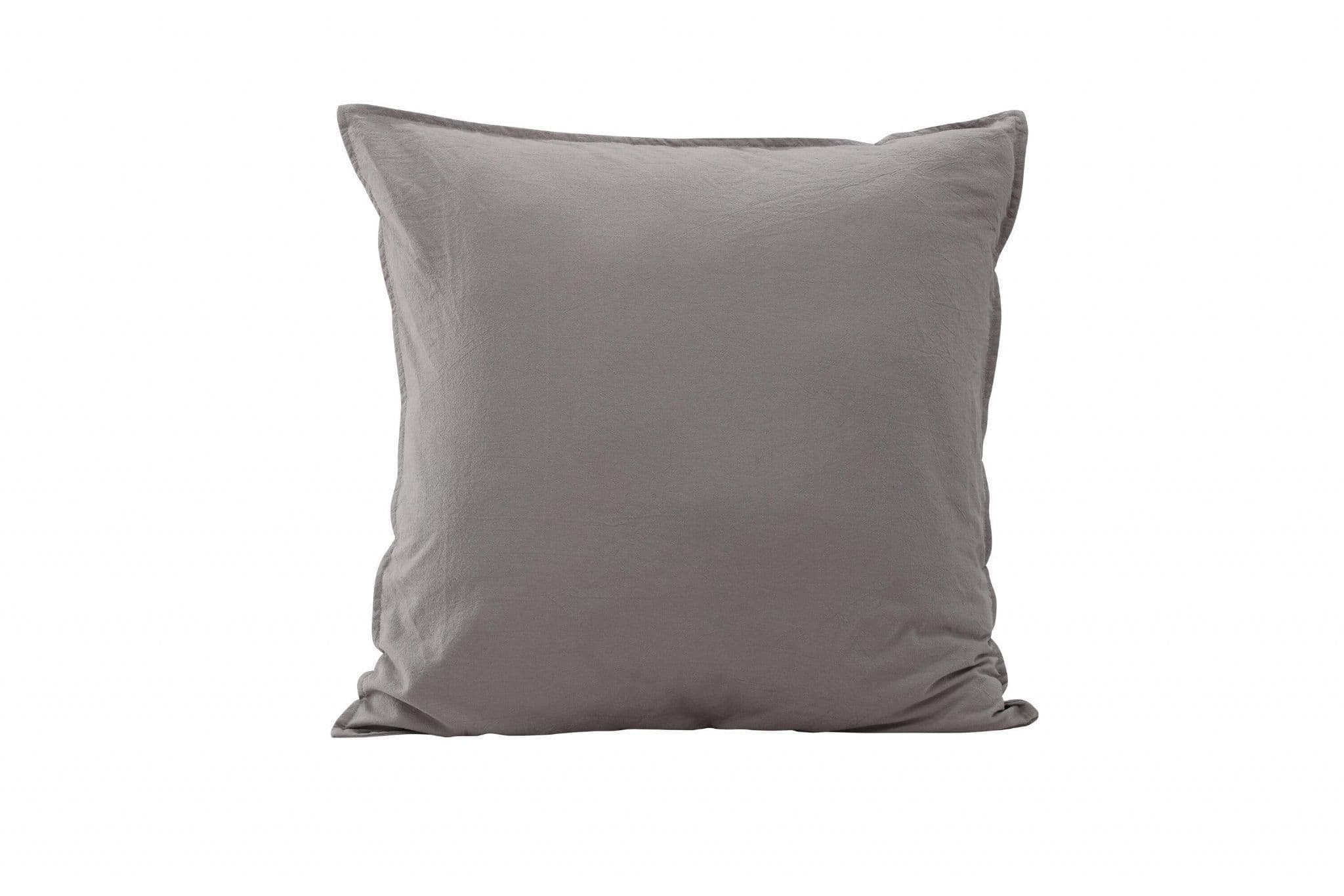 Ronja Cushion Cover Washed Cotton, Brown, 45X45 - Image 122
