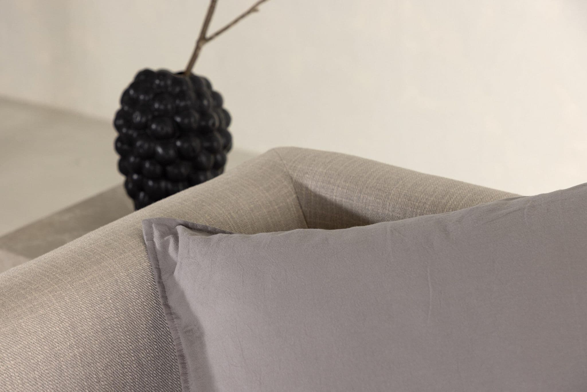 Ronja Cushion Cover Washed Cotton, Brown, 45X45 - Image 127