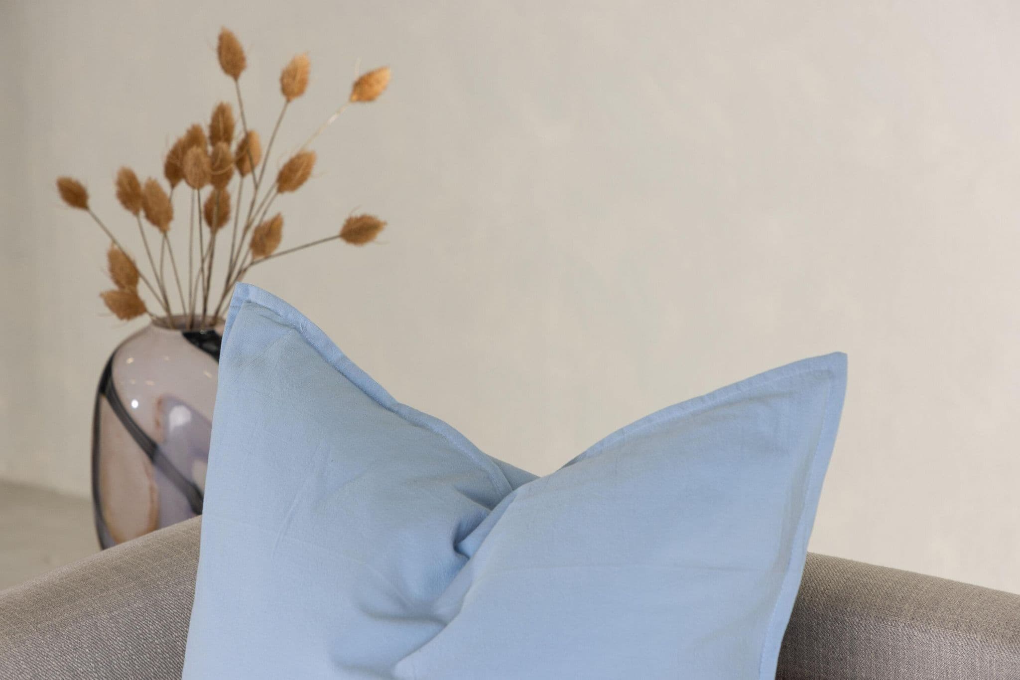 Ronja Cushion Cover Washed Cotton, Brown, 45X45 - Image 133