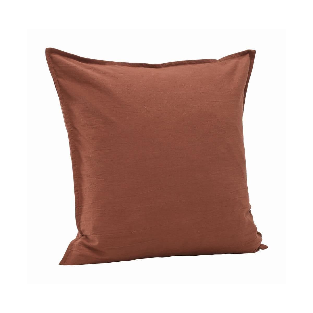 Ronja Cushion Cover Washed Cotton, Brown, 45X45 - Image 21