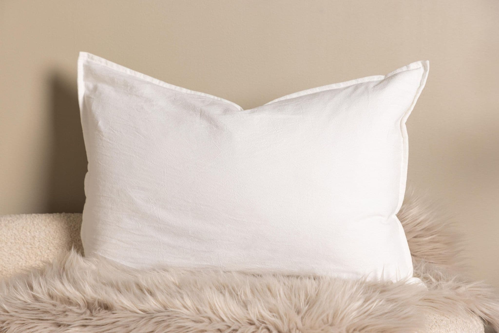 Ronja Cushion Cover Washed Cotton, Brown, 45X45 - Image 157