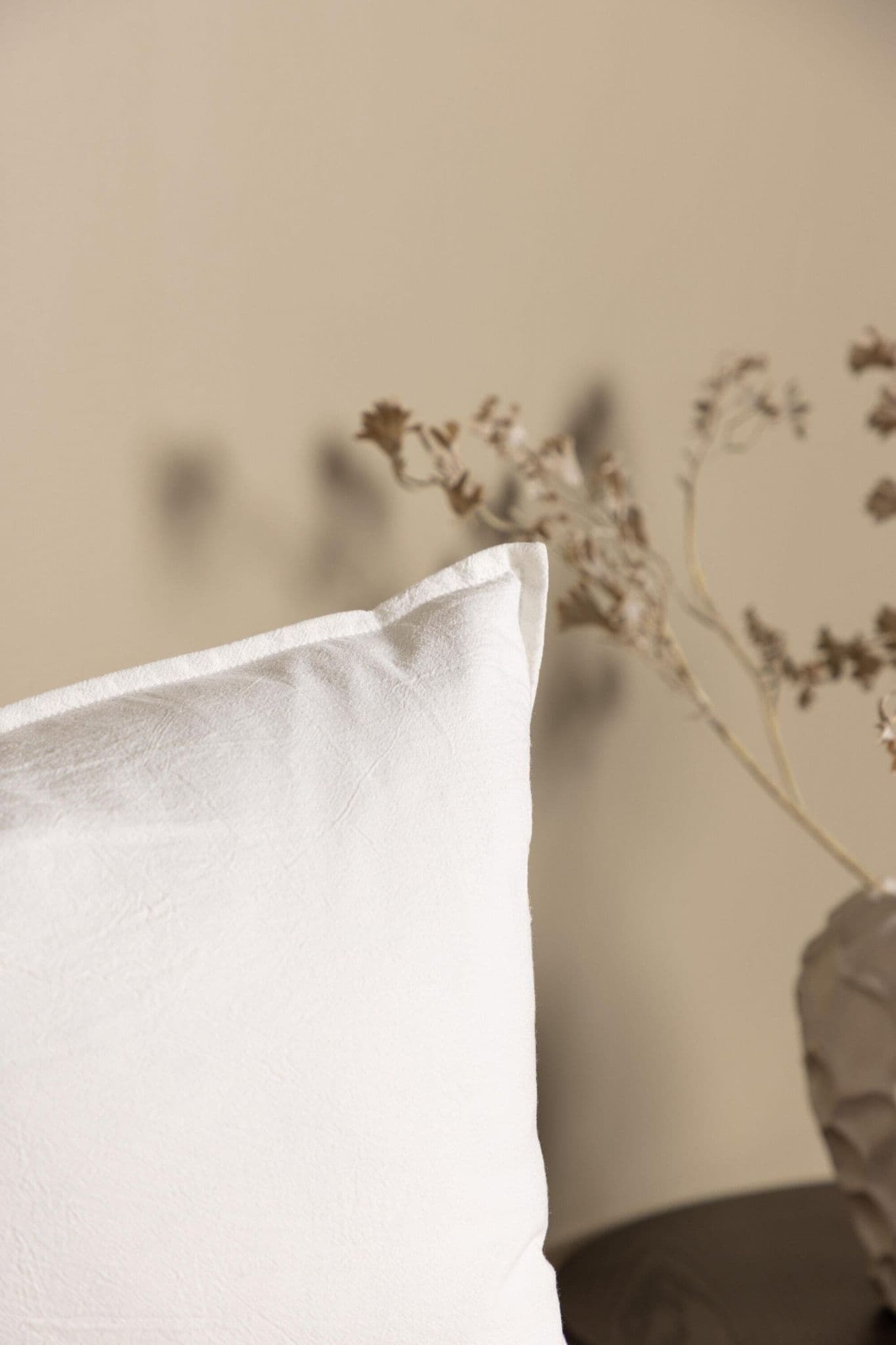 Ronja Cushion Cover Washed Cotton, Brown, 45X45 - Image 161