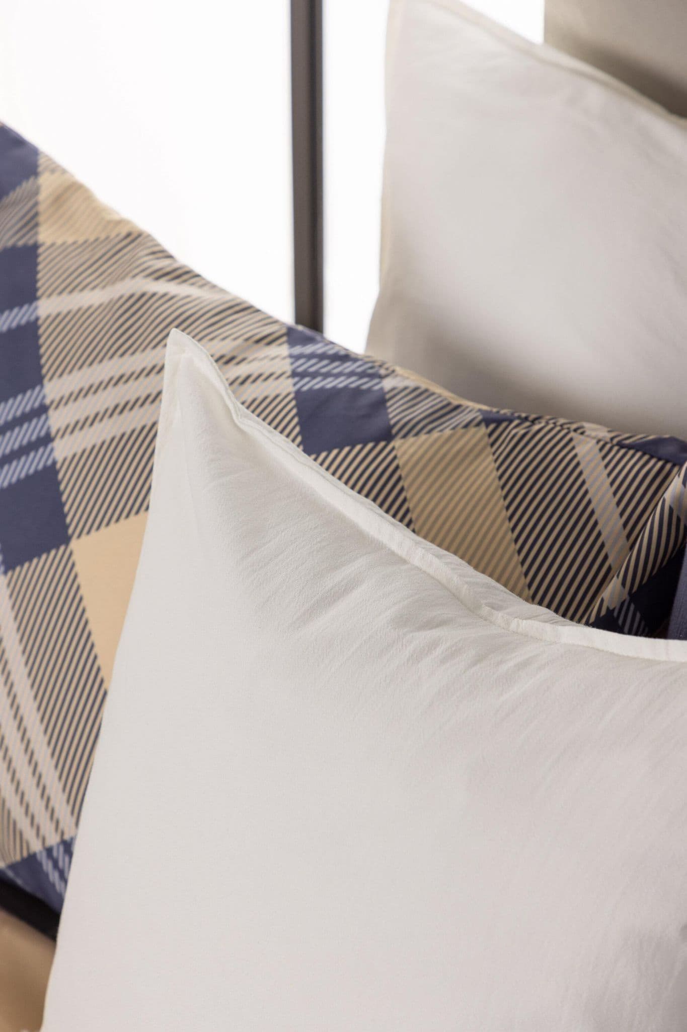 Ronja Cushion Cover Washed Cotton, Brown, 45X45 - Image 167