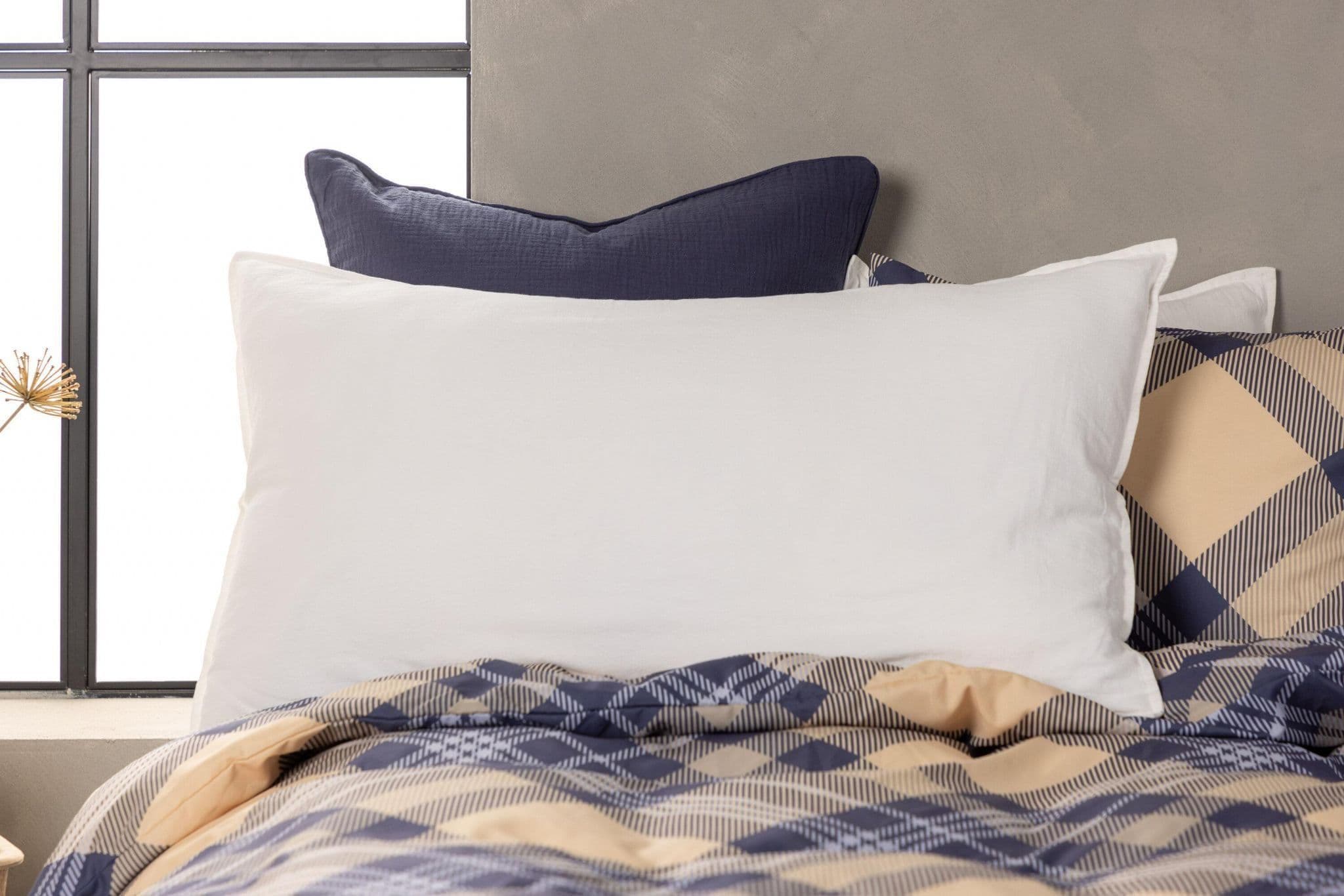 Ronja Cushion Cover Washed Cotton, Brown, 45X45 - Image 172