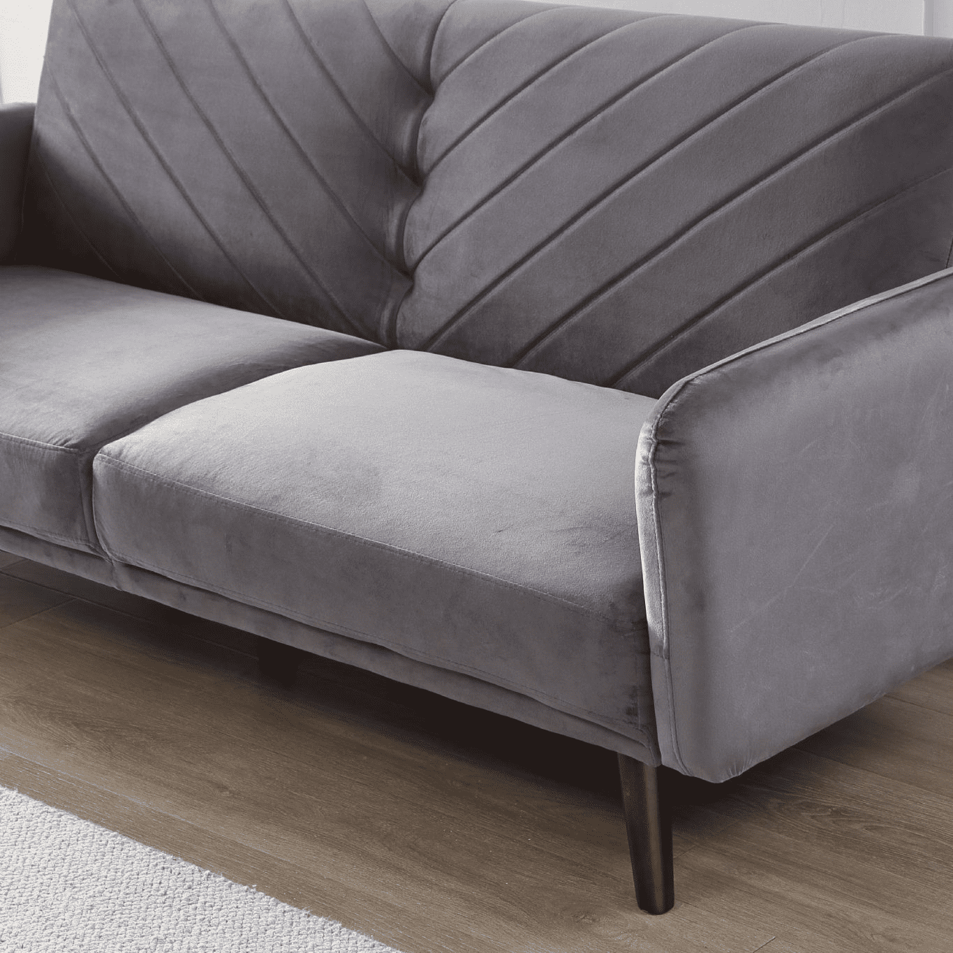 Rosso 3 Seater Grey Sofa Bed - Image 6