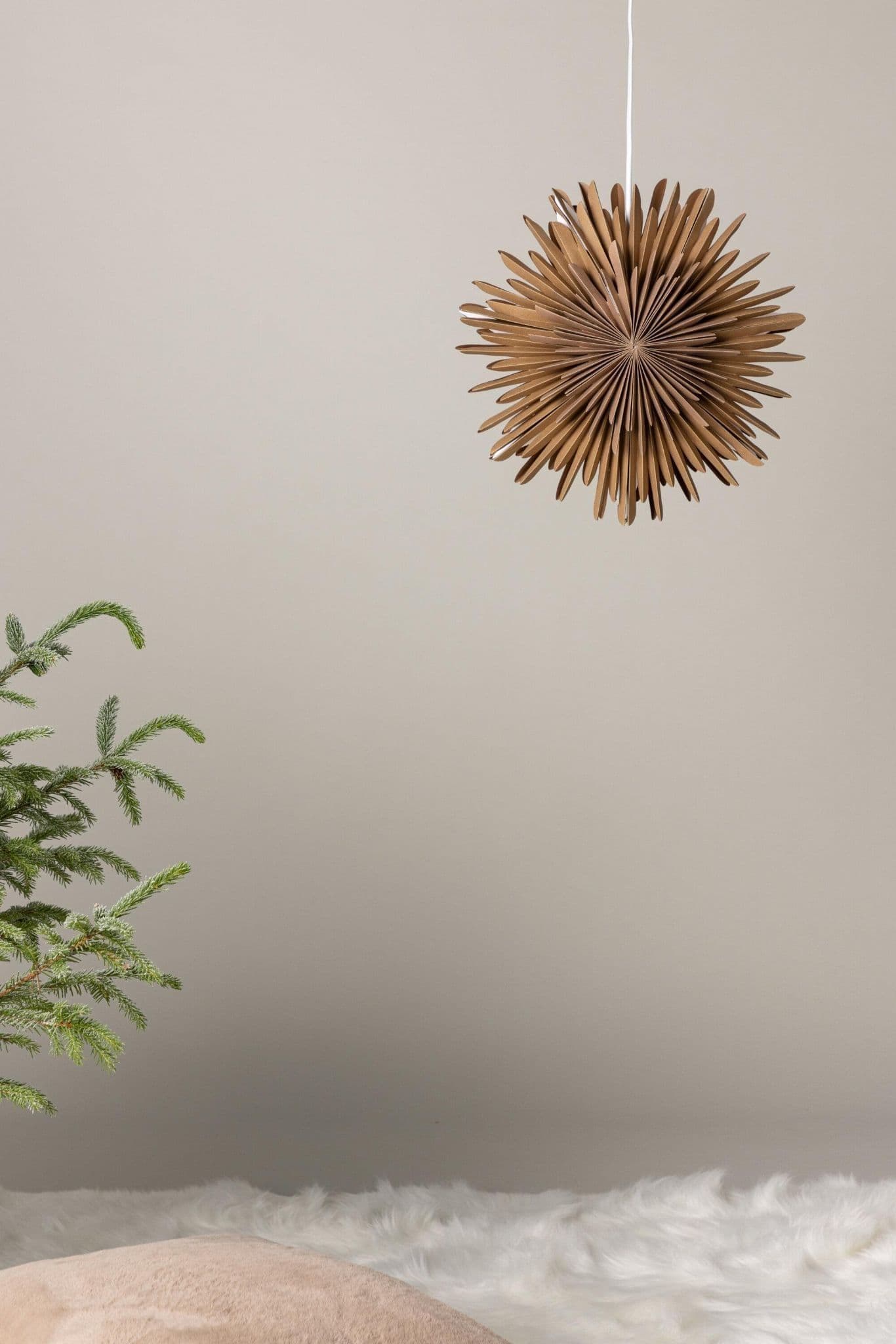 Salen 35 Cm Pendant Lamp, Beige - Image 8