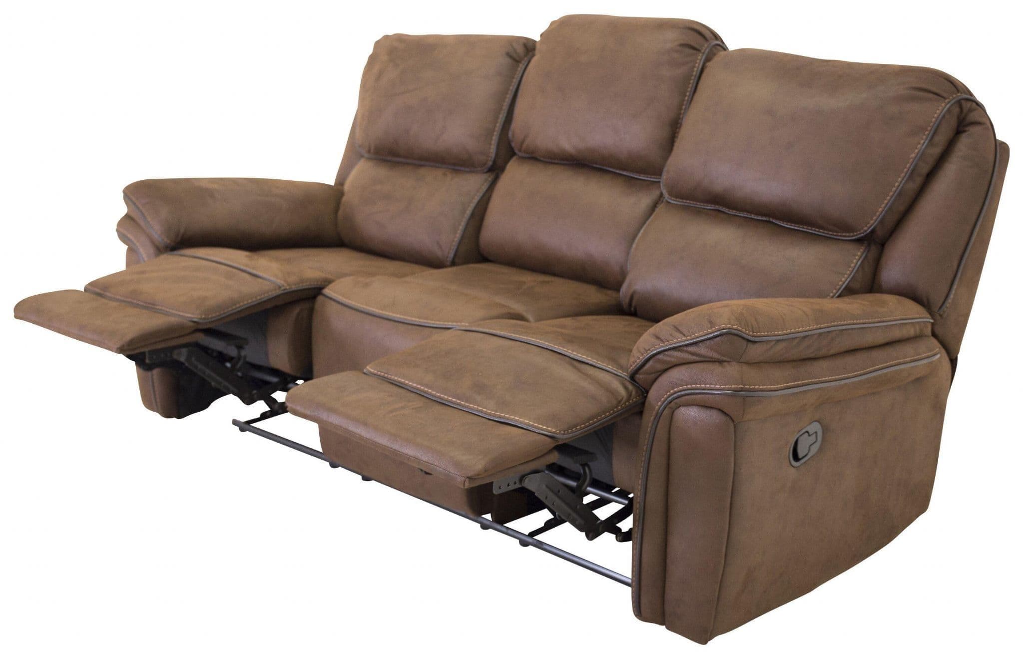 Saranda 3-Seat Recliner Sofa, Grey - Image 10