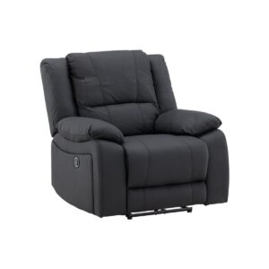 Singapore Recliner Armchair, Black