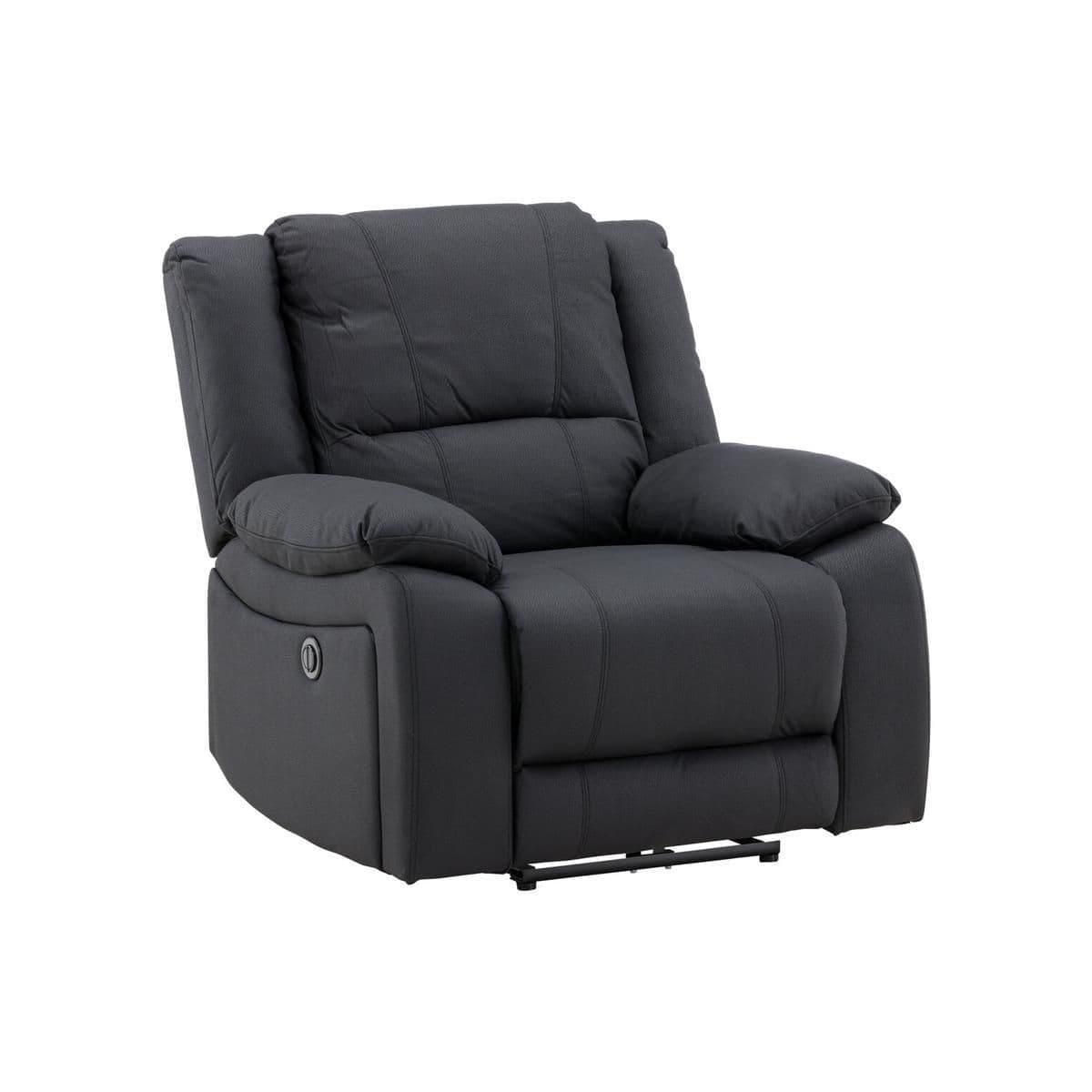 Singapore Recliner Armchair, Black