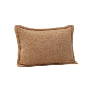 Tuva Cushion Cover Teddy Fur - Beige, 60X40