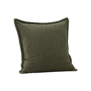 Tuva Cushion Cover Teddy Fur - Deep Green, 60X60
