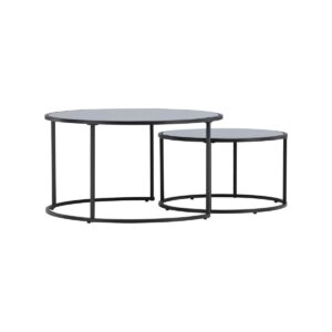 Twin Sofa Table, 79.5 Cm, 59.5 Cm, Black