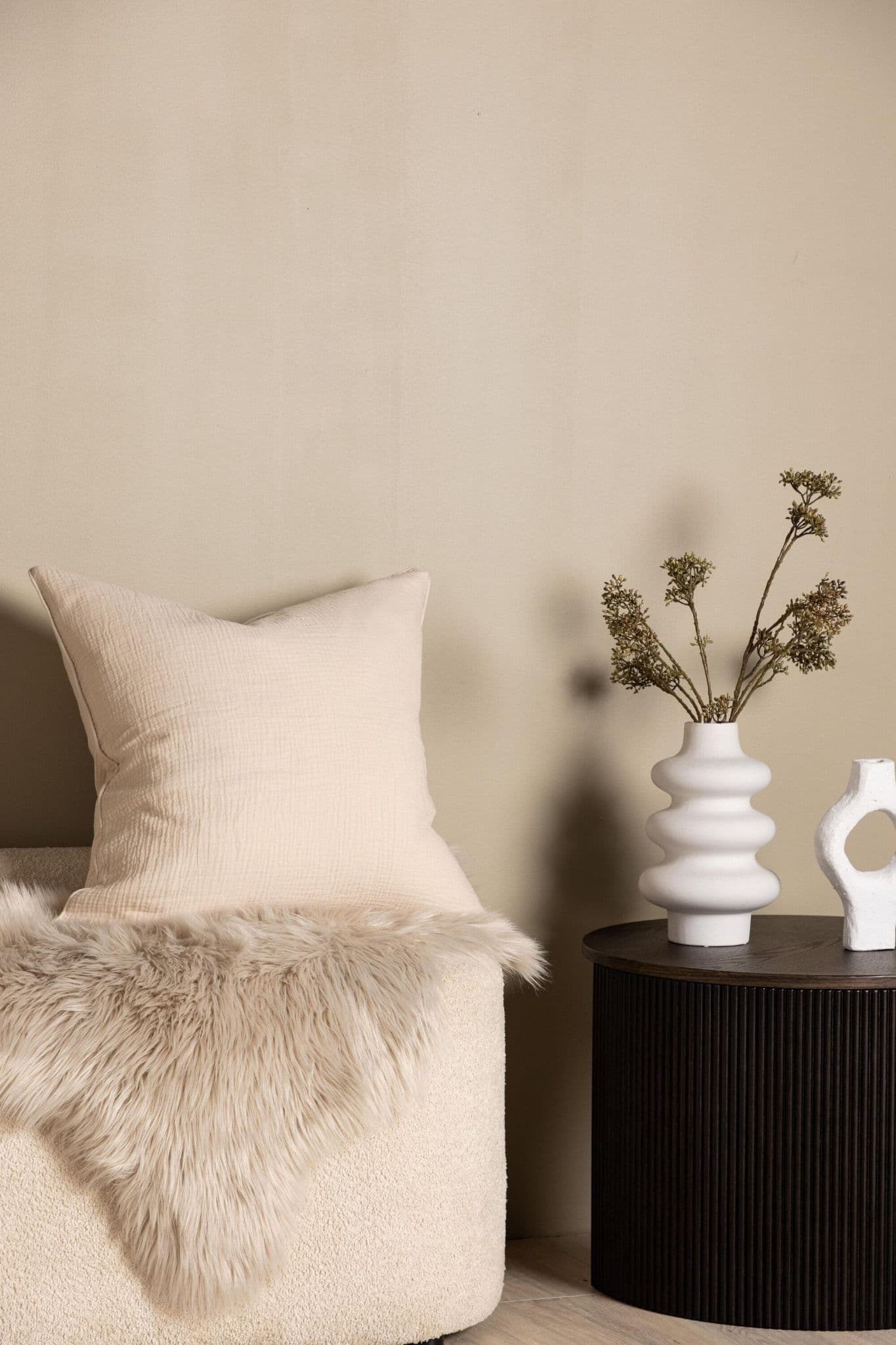 Tyra Cushion Cover Cotton Gauze, Blue, 60X60 - Image 18