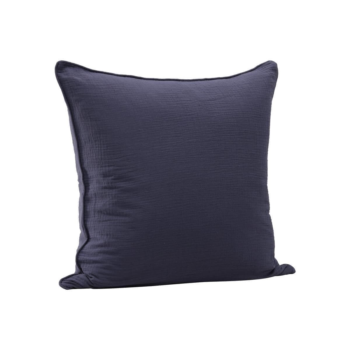 Tyra Cushion Cover Cotton Gauze, Blue, 60X60