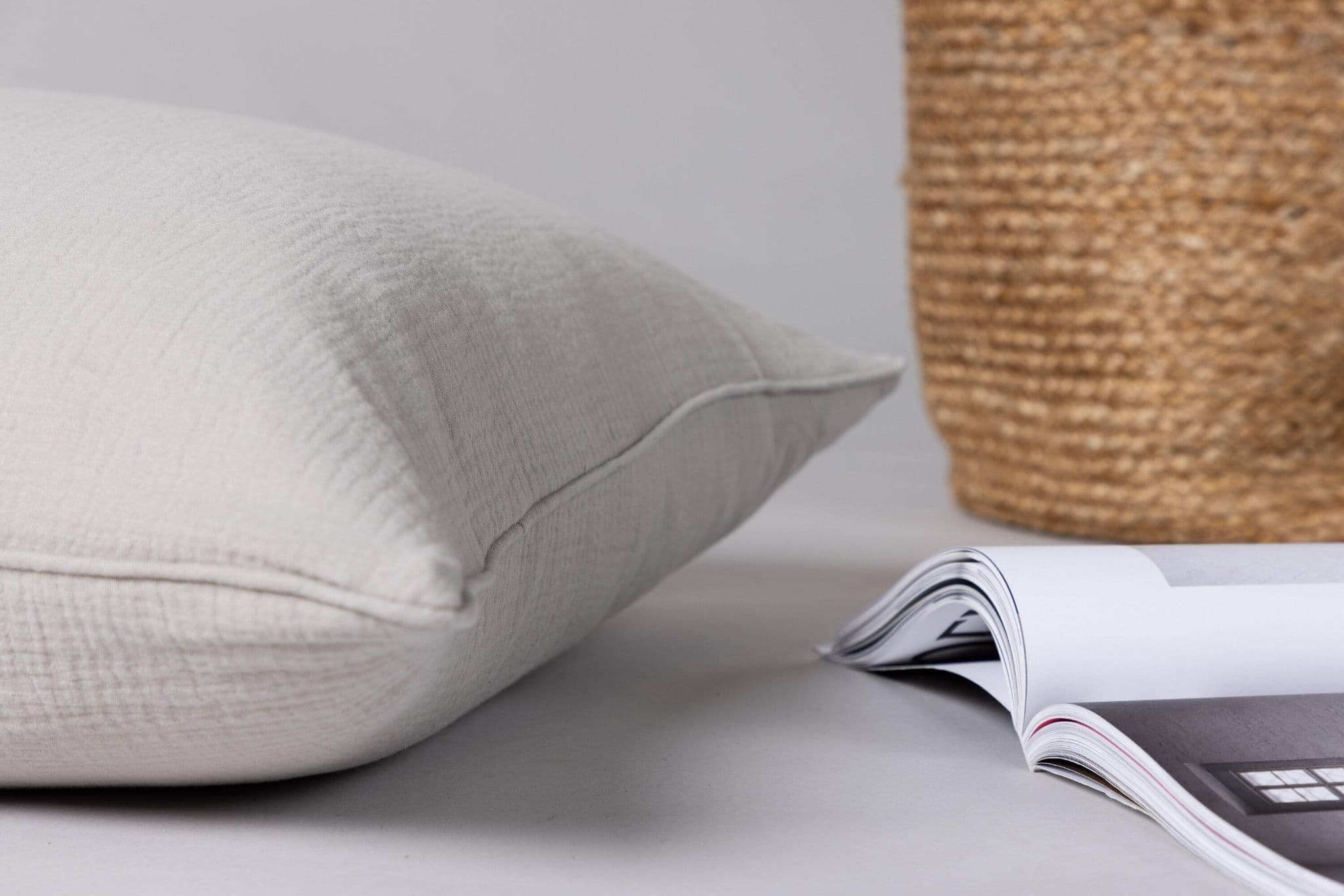 Tyra Cushion Cover Cotton Gauze, Blue, 60X60 - Image 24