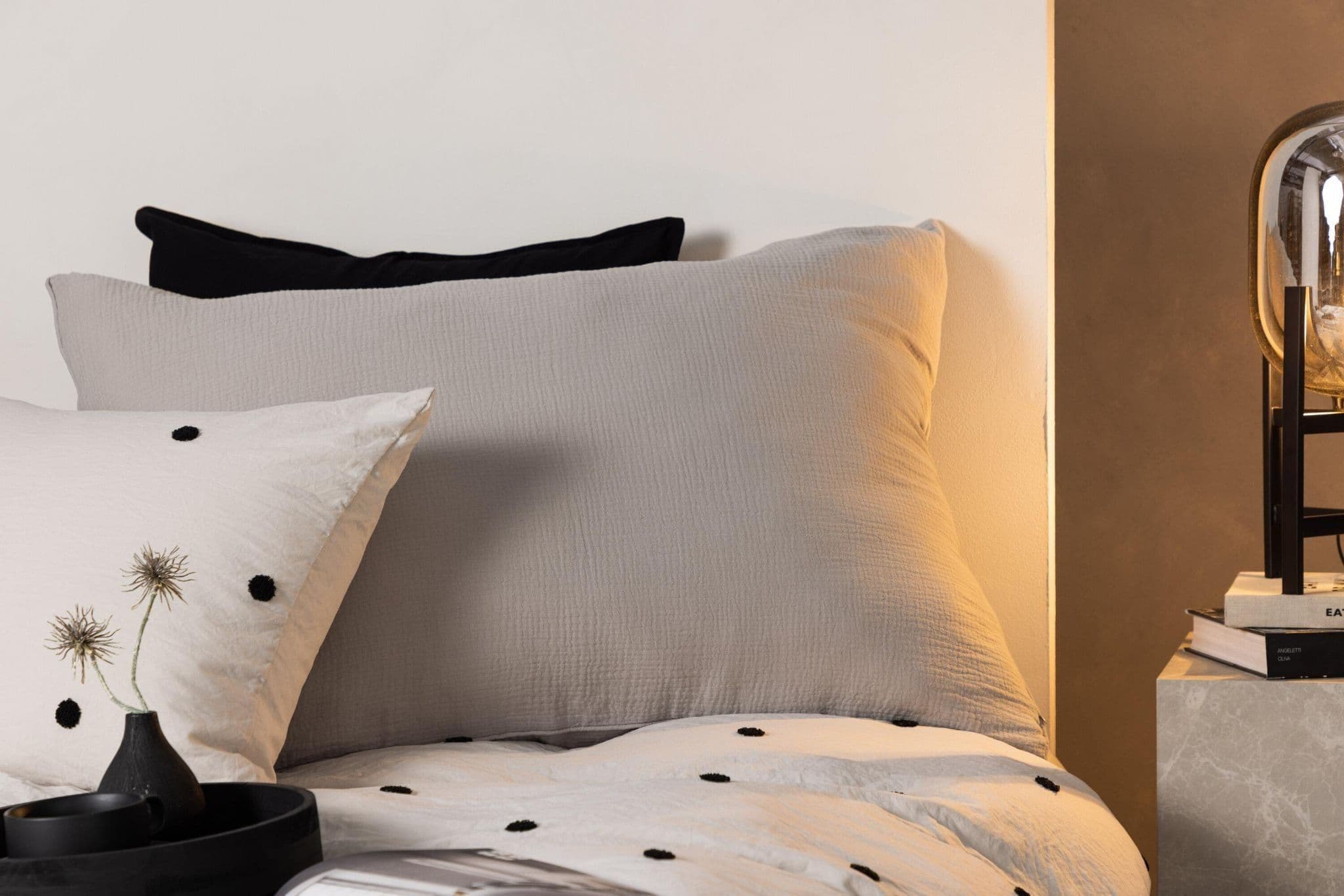 Tyra Cushion Cover Cotton Gauze, Blue, 60X60 - Image 29