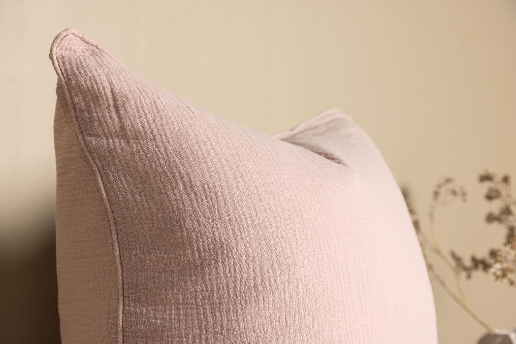 Tyra Cushion Cover Cotton Gauze, Blue, 60X60 - Image 36