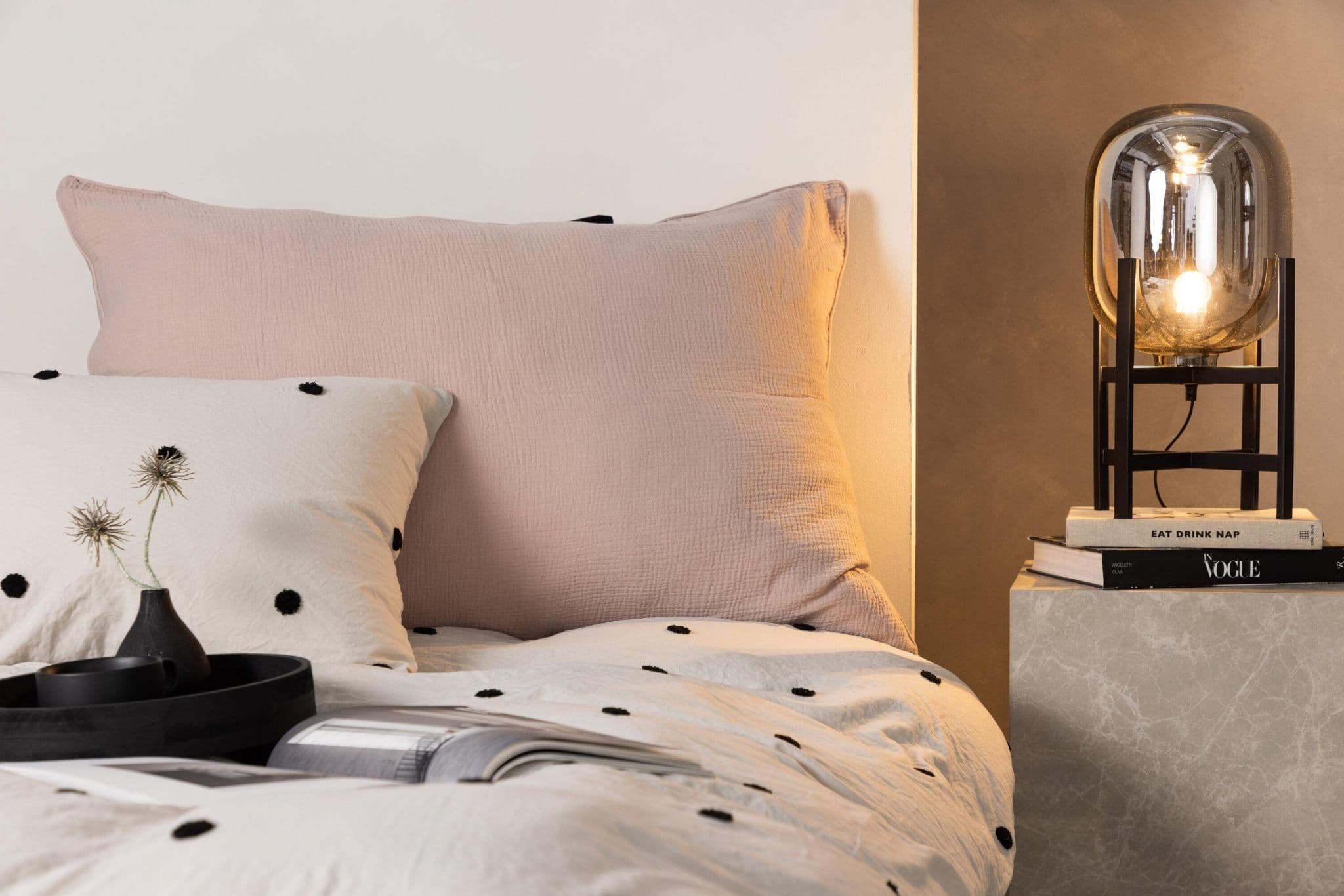 Tyra Cushion Cover Cotton Gauze, Blue, 60X60 - Image 38