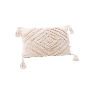 Wilda Cushion Cover Poly Chenille, Offwhite, 30X50