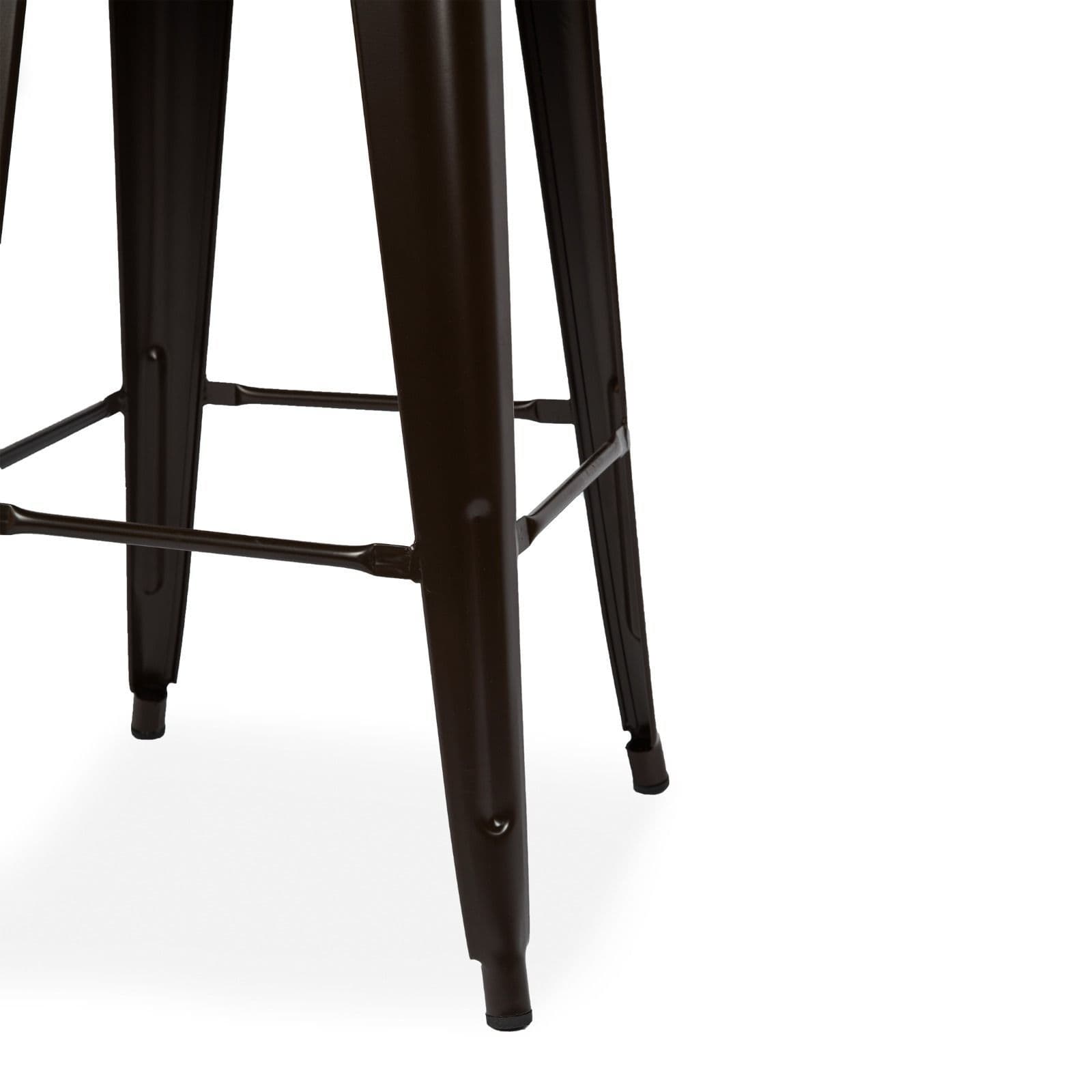 Wood Tolix Metal Barstool Stackable Dining Barstool - Image 4