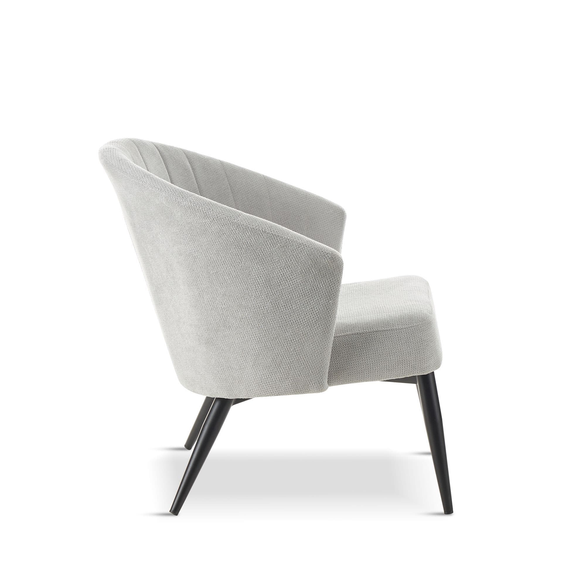X1 Ava Grey Fabric Lounge Chair - Image 4