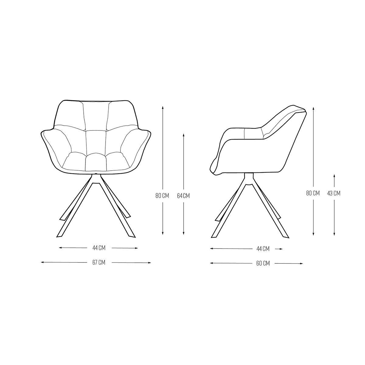 X1 Camel Leathaire Ruby Armchair - Image 8