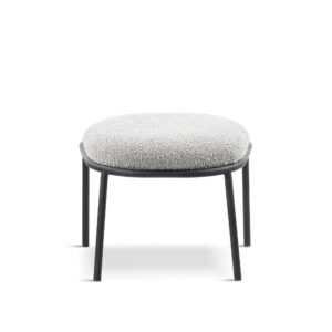 X1 Duke Dark Grey Boucle Lounge - Matching Stool